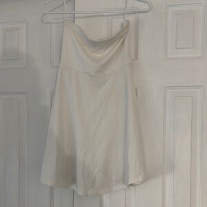 Stylish Cream Strapless Dress